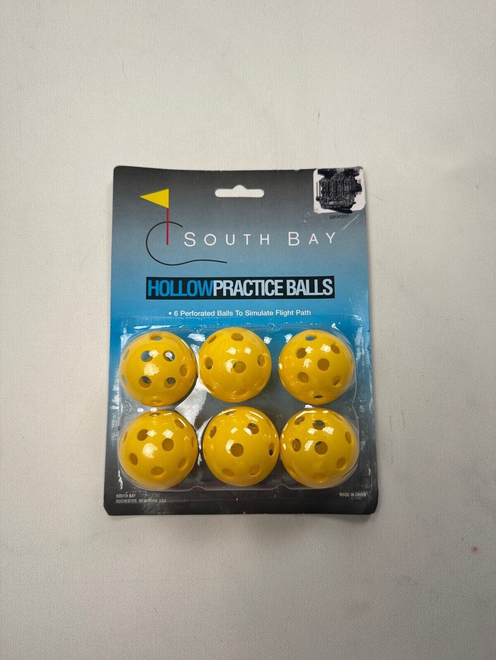 South Bay Hollow Practice Balls Set Yellow Modern Sporty Pack of 6
